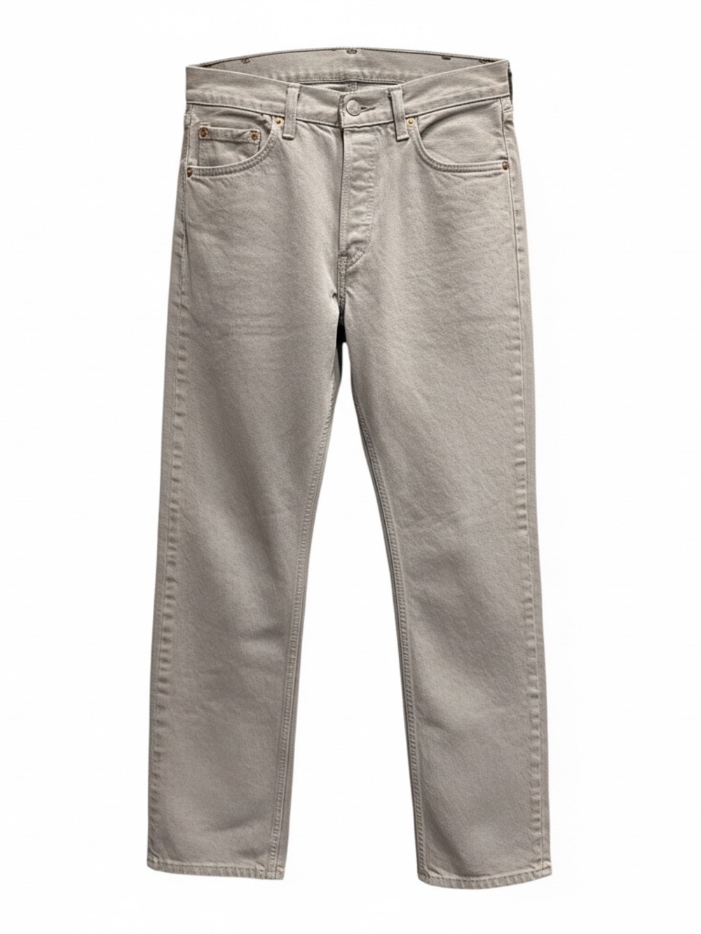 Vintage Levi's 501 Men's Straight Jeans in Light grey 29“x32”